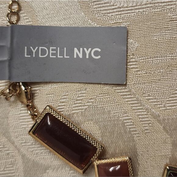 LYDELL NYC VINTAGE 1980s MULTICOLOR GEOMETRIC STATEMENT NECKLACE NEW - Picture 14 of 14
